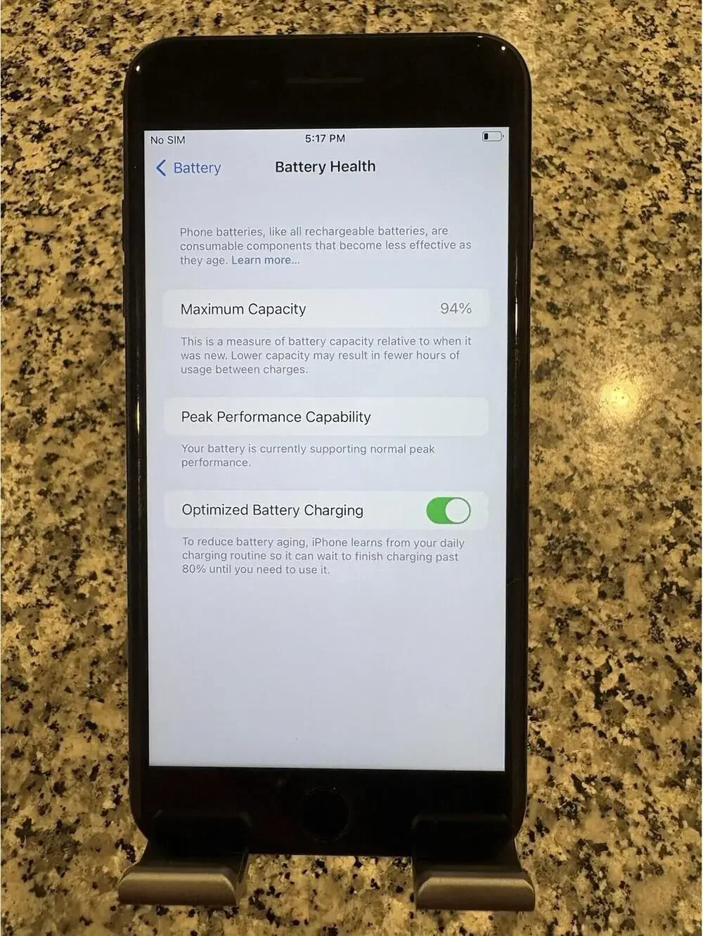 Apple iPhone 7 Plus - 32 GB - Black(Unlocked) Battery Health 97% E